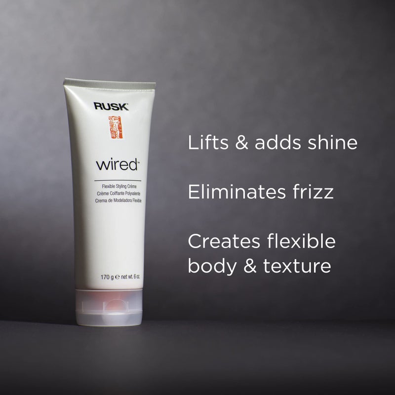 RUSK Designer Collection Wired Flexible Styling Creme, Lifts, Shines, and Creates Soft, Gravity-Defying Body, 6 oz. - Image 2