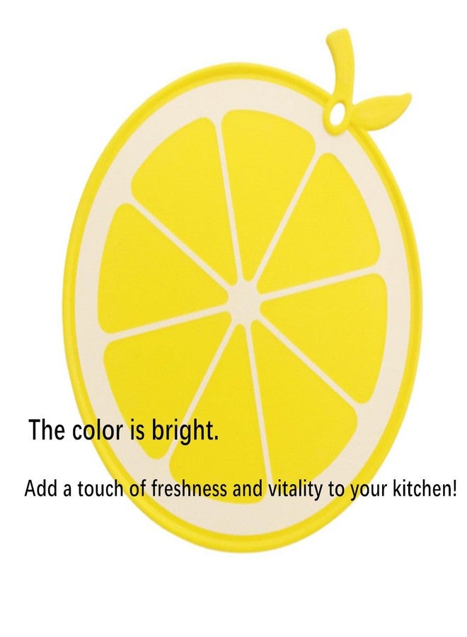 Beetoo Mini Cutting Board,Small Plastic Dishwasher Safe,Food Safe PP Fruit Veg Cheese Board for Kitchen, Travel(Lemon Shape) - Image 4
