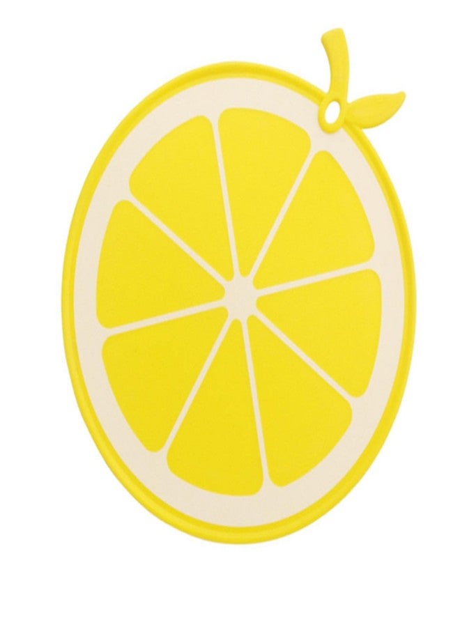 Beetoo Mini Cutting Board,Small Plastic Dishwasher Safe,Food Safe PP Fruit Veg Cheese Board for Kitchen, Travel(Lemon Shape) - Image 3