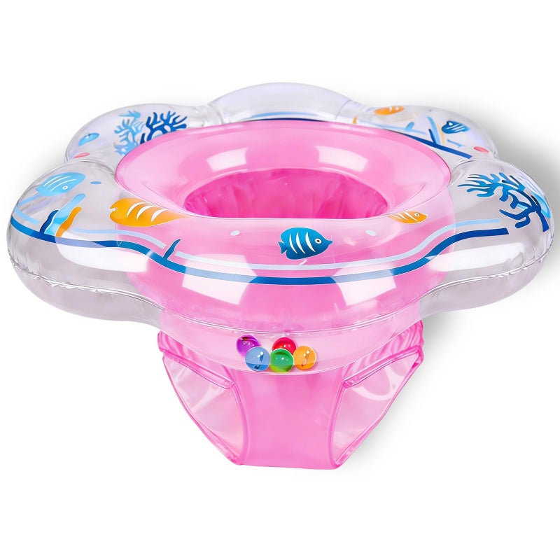 AMENON Baby Pool Float with Double Airbag Safety Seat for Toddler Infant 612 Months Inflatable Infant Pool Float for Swim Training Bathtub Water Play - Image 4