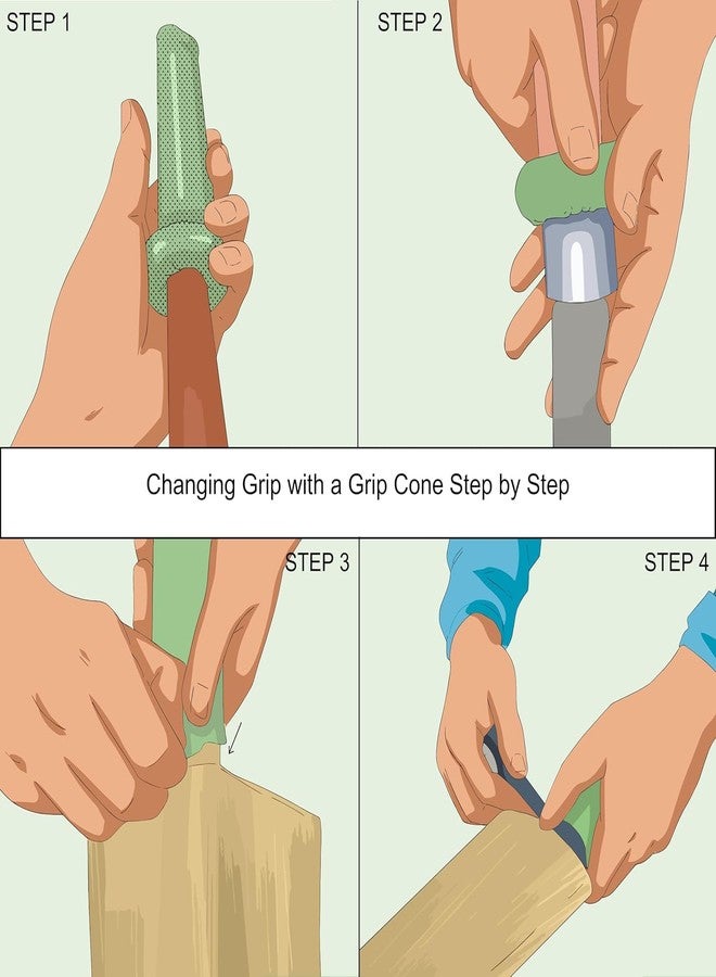 Grès GRS Cricket Bat Double Sided Wooden Mallet Hammer with Gripper for Perfect Knocking to Improve Cricket Bat | Wooden Mallet Hammer and Handle Gripper Combo - Image 5