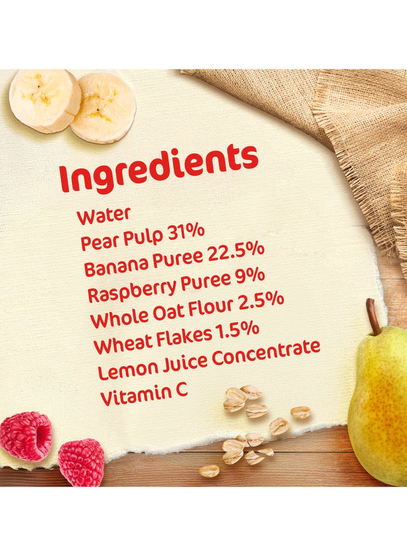 Cerelac Fruits Puree Pouch In Raspberry Pear Banana And Oat 16 x 90g - Image 5