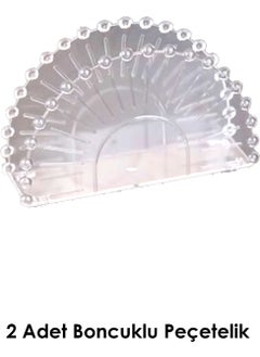 Octopus Bazaar 2 Pieces Beaded Serving Napkin Holder Presentation  - Image 1