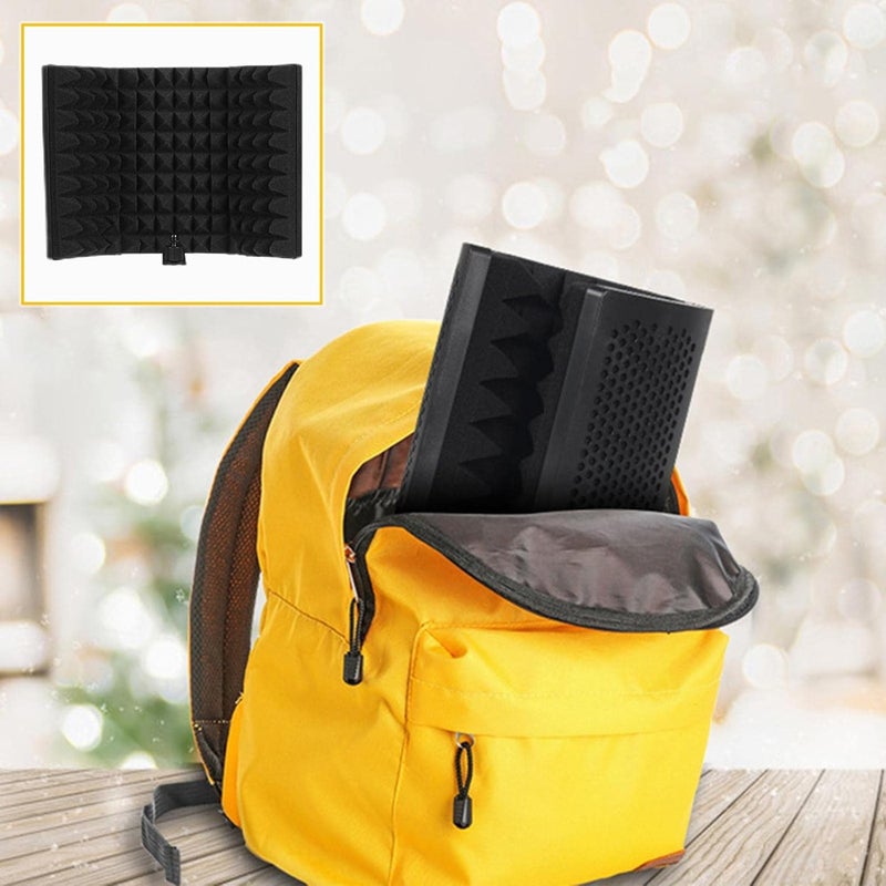 klarako Microphone Isolation Shield, Studio Recording Mic Sound Absorbing Foam Reflector for Any Condenser Microphone Recording Equipment Studio  Without stand - Image 5