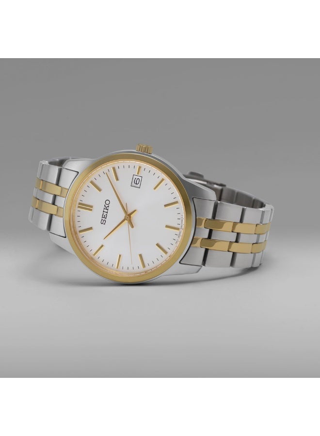 Seiko Essentials Quartz White Dial Men's Watch SUR402P1 - Image 2