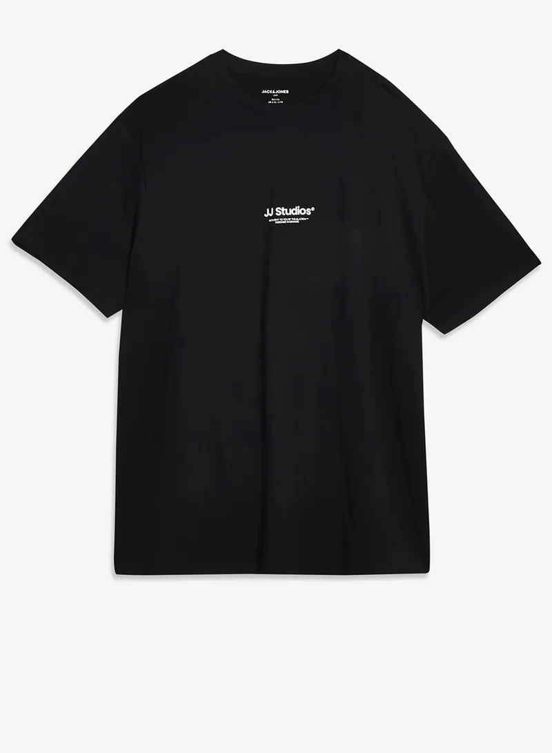 JACK & JONES Plus Size Studio Print Regular Fit T-Shirt