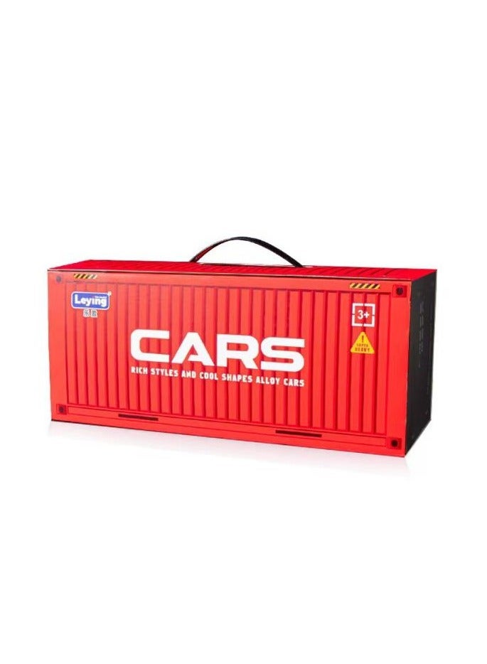 Toy Cars for Kids,48 Pull Back Race Cars Toys,Container Storage Box,Casting Metal Toy Cars Set,Dinosaur and Racing Pattern,Small Cars for Toddlers 3-12  - Image 5