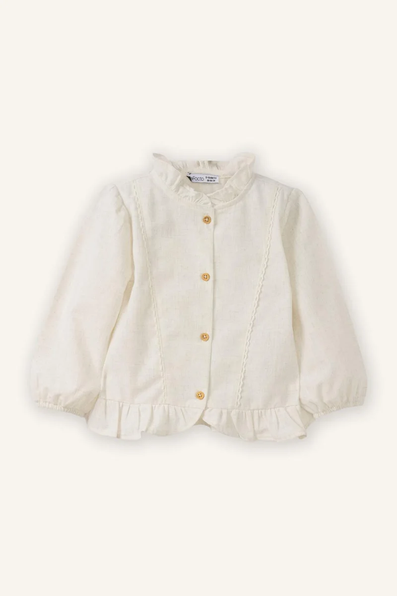 DeFacto Baby Girl Crew Neck Long Sleeve Shirt