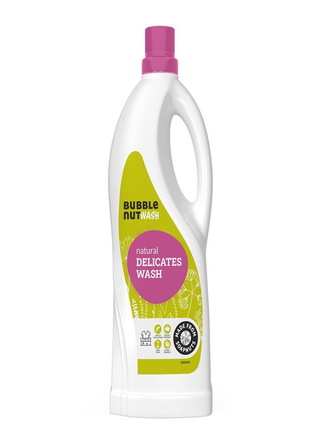 BubbleNut Wash Delicates Wash Liquid (1.8 Lits) Saree Shampoo, Silk Saree Washing, Woolen Winter Clothes, Liquid Wash,Chiffon, Lingerie, Natural, Organic Detergent for Delicate Undergarments - Image 1