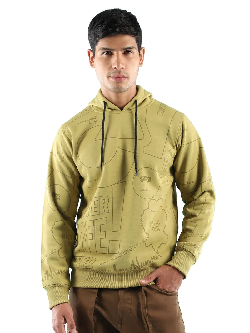 Beyoung Mustard After Life Comic Printed Hoodie