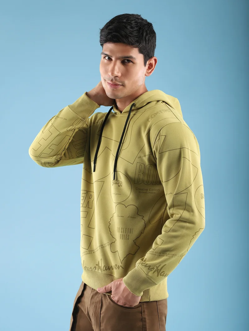 Beyoung Mustard After Life Comic Printed Hoodie