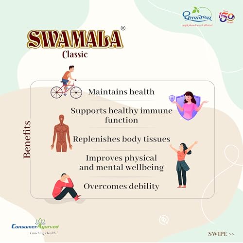 Dhootapapeshwar Swamala Classic | Ayurvedic Chyavanprash (Ashtavarg) Fortified with Gold | Supports Immune System, Respiratory System, Replenishes Body Tissue | For All Seasons | 1Kg - Image 4