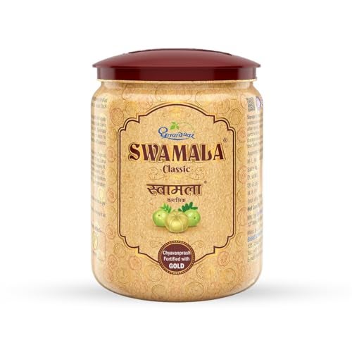 Dhootapapeshwar Swamala Classic | Ayurvedic Chyavanprash (Ashtavarg) Fortified with Gold | Supports Immune System, Respiratory System, Replenishes Body Tissue | For All Seasons | 1Kg - Image 1