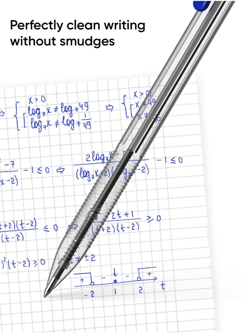 ErichKrause - Set of 4 ballpoint pens R-301 Matic Classic 1.0, ink color: blue (in polybag) - Image 1