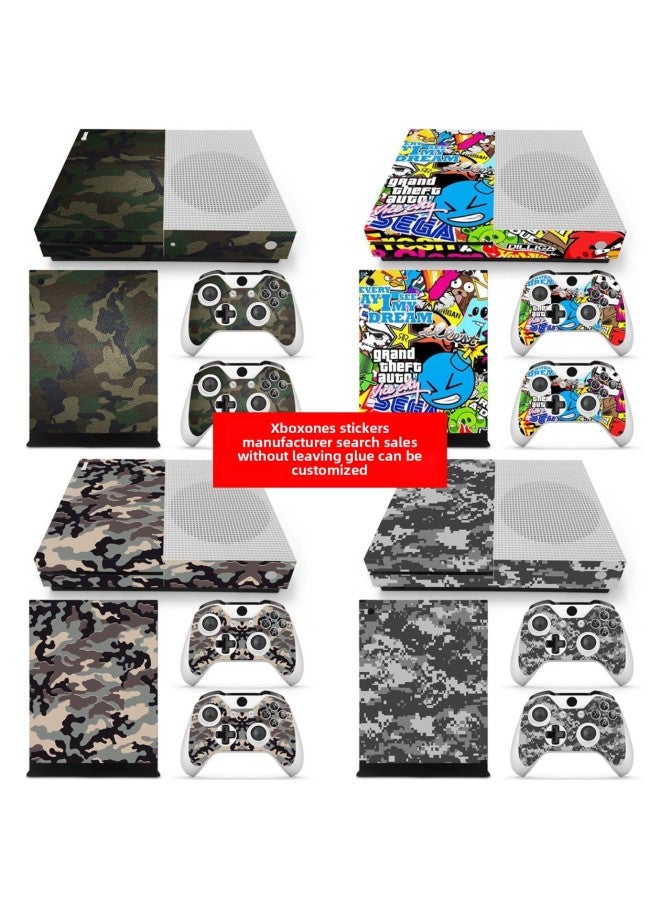 general Suitable For Microsoft Xbox ONE S Host Film Xboxone S Sticker Xbox Ones Camouflage Graffiti Sticker-Color:TN-XboxOneS-0594 - Image 2