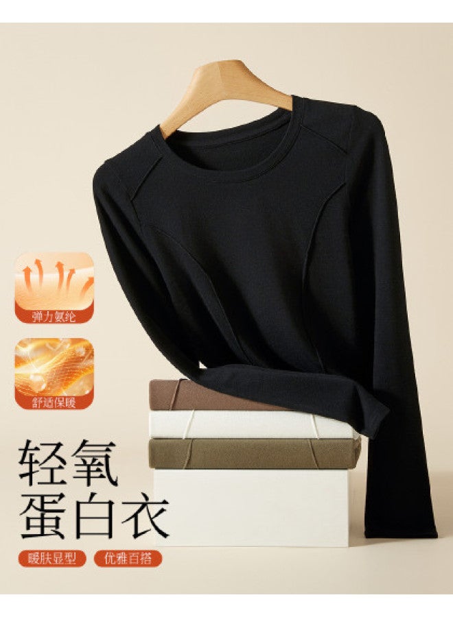 Your Sun Seamless Naked Sensation [Special Offer] Light Luxury Slimming And Shaping Thermal Underwear For Women, Autumn Wear Single Top - Image 1