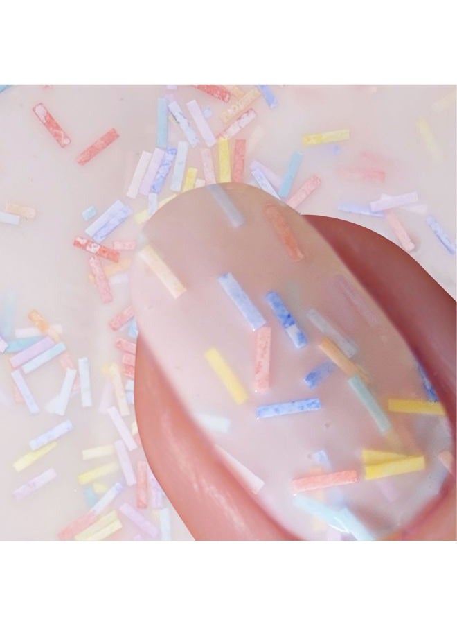Nails Inc Nails It's My Birthday Sprinkle Nail Polish 14ml, White - Image 2