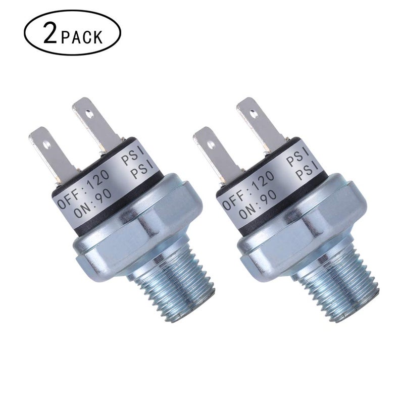 FanWayer Air Pressure Switch 90-120 PSI 1/4"-18 NPT DC 24V 12V Air Compressor 90PSI 120PSI - Image 2