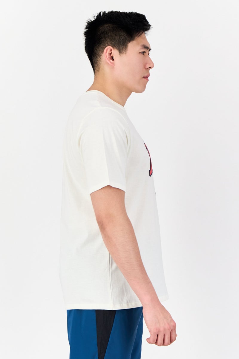 Reebok Men Sportswear Fit Short Sleeve Outdoor T-Shirt, Off White - Image 2