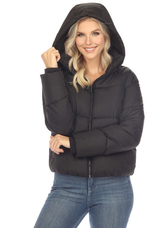 general Zip Up Bomber Jacket with Removable Hood - Image 1