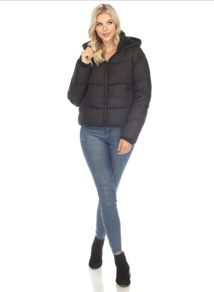 general Zip Up Bomber Jacket with Removable Hood - Image 2