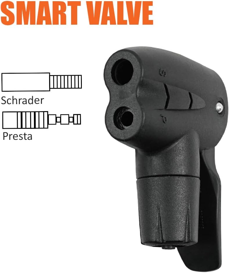 BV Schrader & Presta Pump Head - Universal Bike Pump Head Replacement with Leak-Free Seal - Dual Valve or Double-Sided Head - Durable Floor Pump Replacement Head - Tool-Free Installation - Image 3