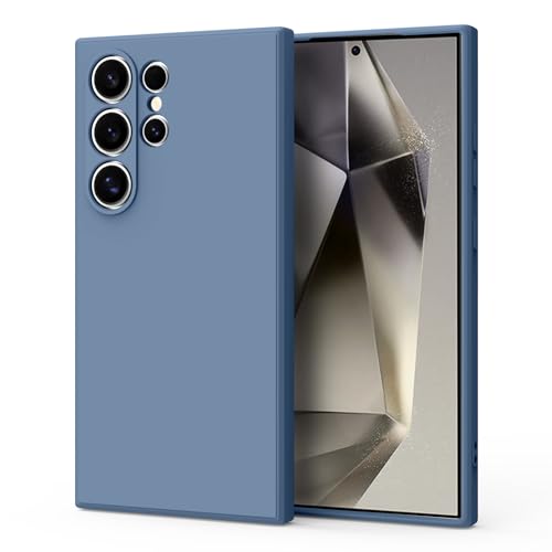 Tobfit TPU Back Cover Only for Samsung Galaxy S25 Ultra, Soft Protective Shockproof Phone Cover for Women Men, Durable Anti-Scratch Shockproof Phone Cover Case for Samsung Galaxy S25 Ultra (Blue Grey) - Image 1