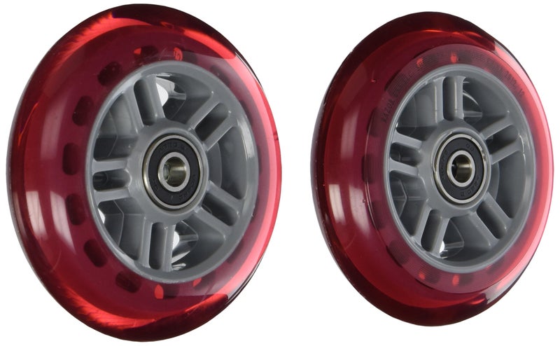 Razor Razor Scooter Replacement Wheels Set with Bearings - Red 