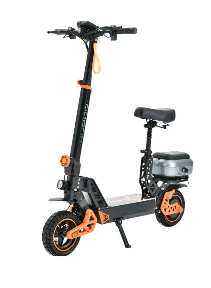 Kugoo M5 Mini Plus Electric Scooter, 48V 18.2Ah Battery, 45 km/h Max Speed, Black/Orange - Image 3