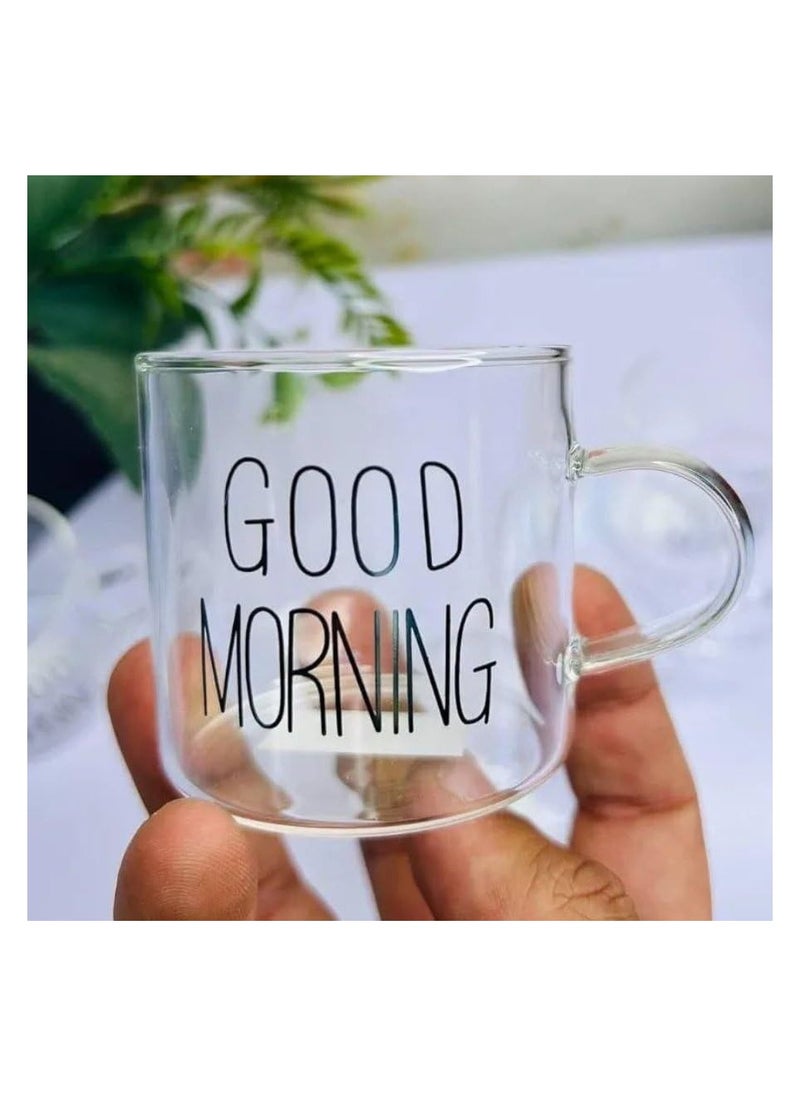 Generic 6 Piece Mini Glass Coffee Mug Set 60ml  - Image 2