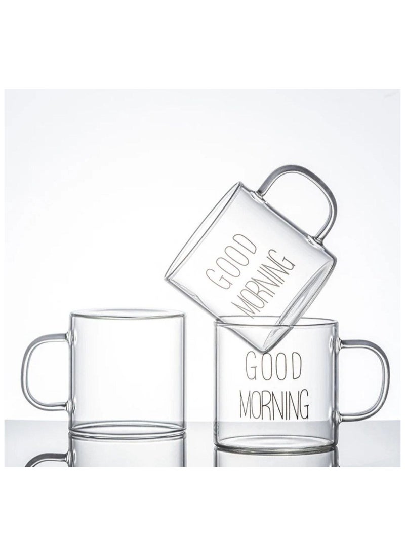 Generic 6 Piece Mini Glass Coffee Mug Set 60ml  - Image 3