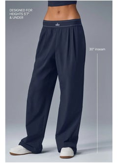 alo ALO navy blue color high waist wide leg trousers  - Image 3