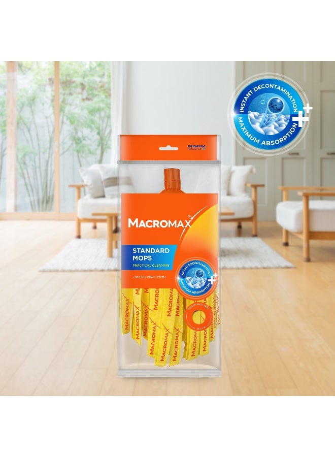 Macromax Standard Mop Refill – Super Absorbent Replacement Head for Spin & Flat Mops - Image 2