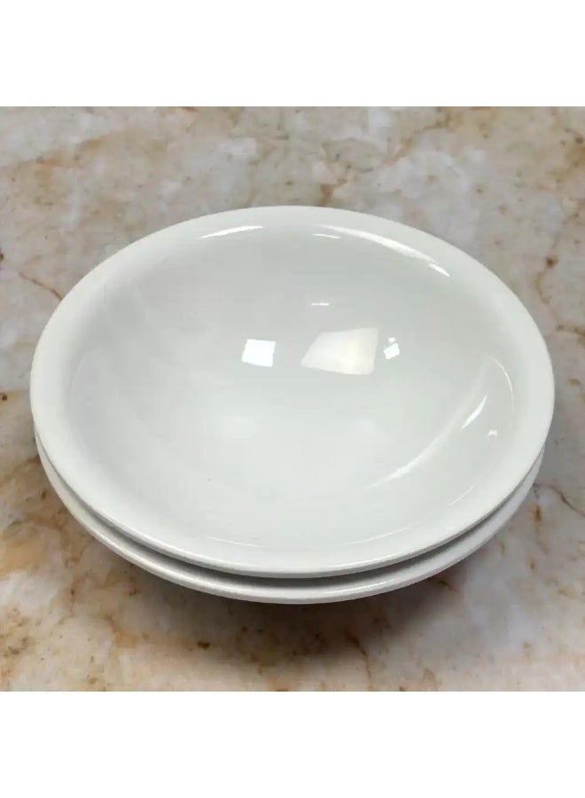Dynasty' Dynasty Melamine Italy Designed 7 Inch Humus Bowl- White - Image 2