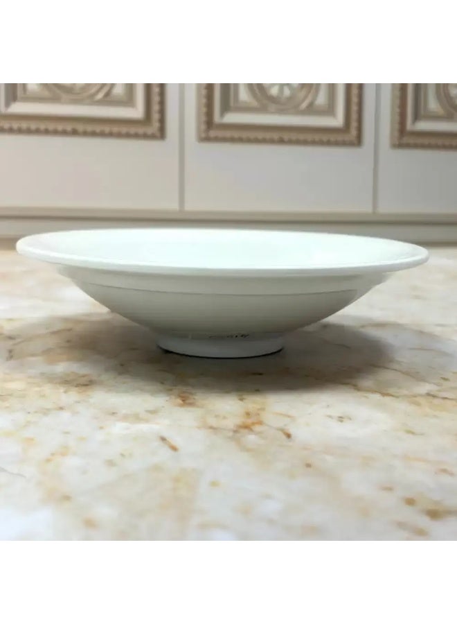 Dynasty' Dynasty Melamine Italy Designed 7 Inch Humus Bowl- White - Image 3