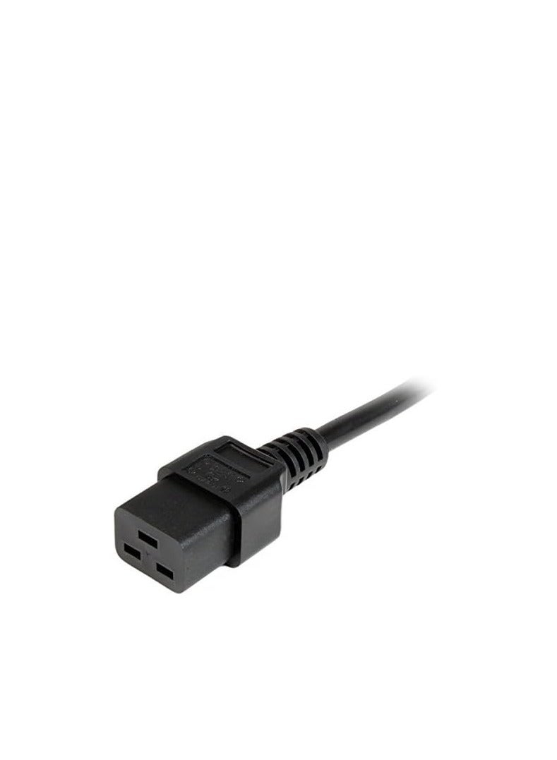 Terabyte كابل طاقة كمبيوتر بطول 2م - من BS-1363 إلى IEC 320 C19 - كابل طاقة بريطاني C19 - من IEC C19 إلى قابس BS1363 بريطاني، 250 فولت عند 13 أمبير، أسود - Image 4