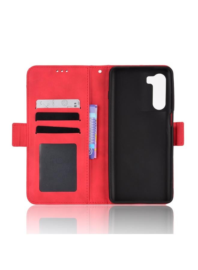 اس-توب جراب لهاتف Motorola Moto G200 5G / S30 جراب هاتف من الجلد بنمط جلد العجل - Image 4