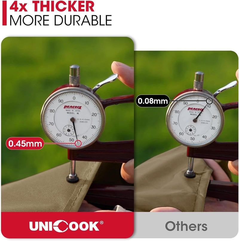 Unicook 50 Inch Grill Cover for Weber Charbroil Nexgrill etc, BBQ Grill Cover for Outdoor Grill, Heavy Duty Waterproof BBQ Cover with Sealed Seam, Fade Resistant Barbecue Cover, Neutral Taupe - Image 4