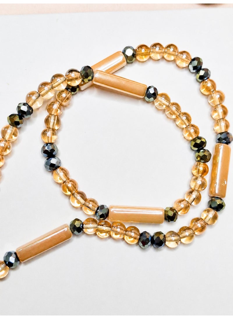 Handmade Crystal Bead Necklace - Image 2