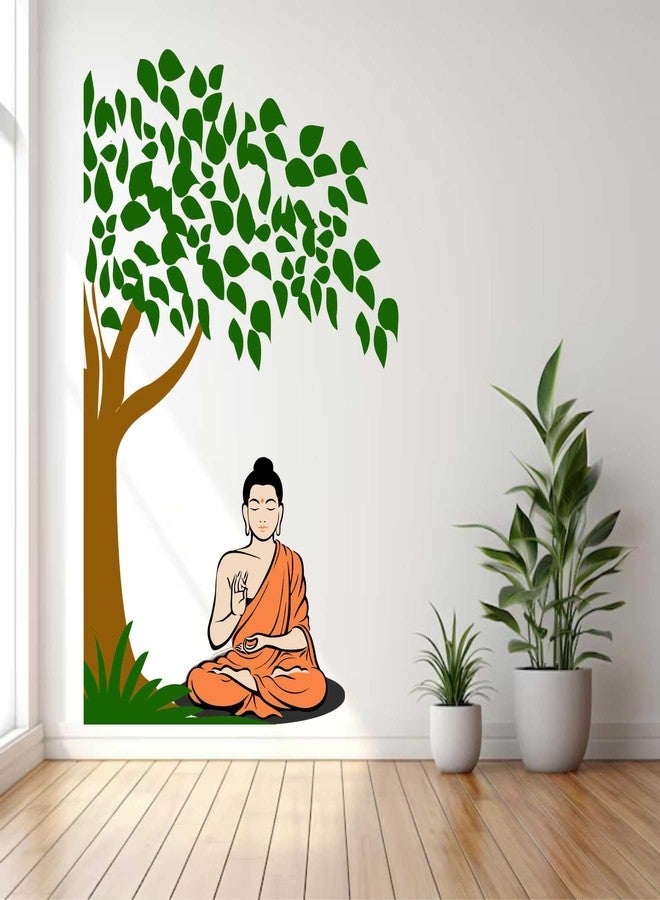 Wall Attraction™ Buddha Under Tree Wall Stickers & Murals Size - 48x76cm MD159_S - Image 2