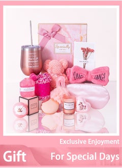 Bukela Multi-Occasion Gift Box for Wife & Colleague - Rose Gold Set with Mirror, Bath Salt & Rose Soap (Ramadan/Anniversary Gift for Her)  - Image 1