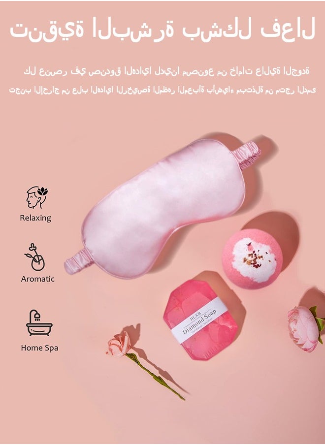 Bukela Multi-Occasion Gift Box for Wife & Colleague - Rose Gold Set with Mirror, Bath Salt & Rose Soap (Ramadan/Anniversary Gift for Her)  - Image 3