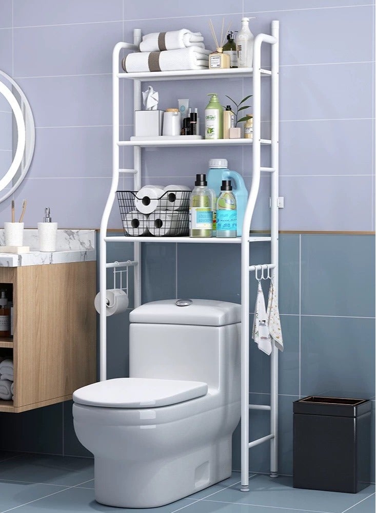 3-Shelf Toilet and Bathroom Towel Storage Organizer Rack  - Image 1