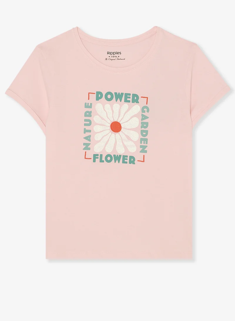 Ripples Girls Regular Fit Tee