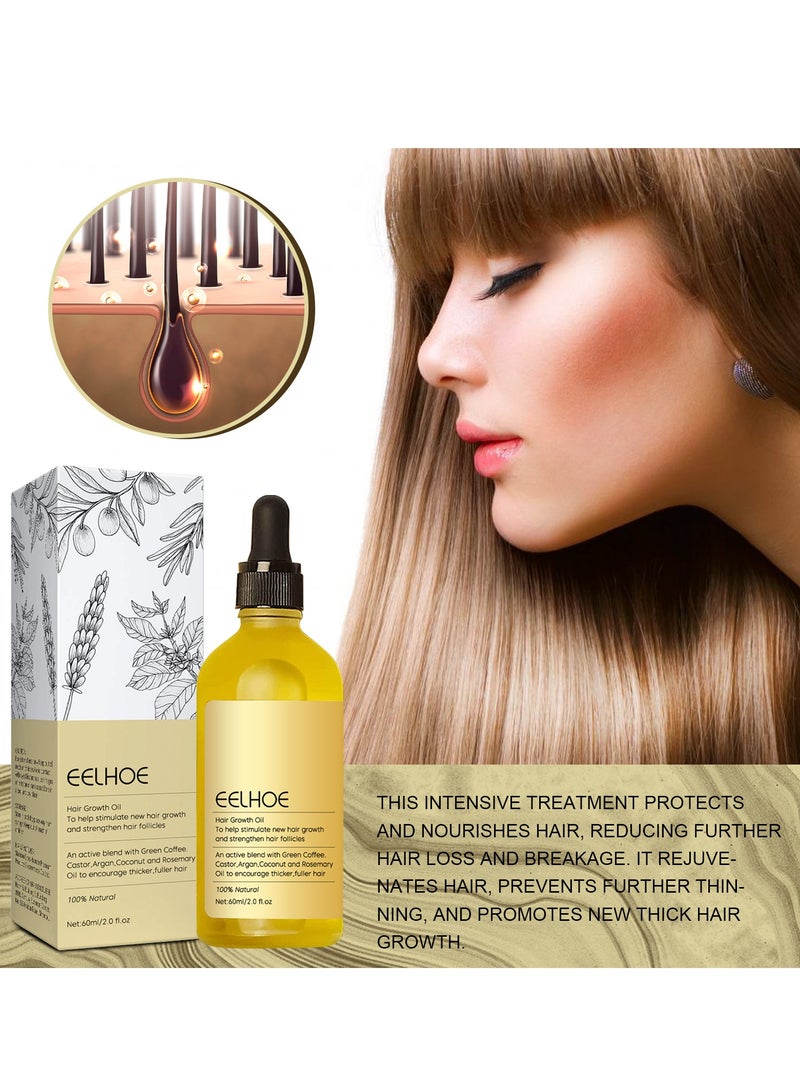 إيلهو زيت الروزماري للعناية بالشعر يصلح الشعر التالف، يمنع تساقط الشعر، ينعم الشعر، يغذي الشعر، 60 مل - Image 5