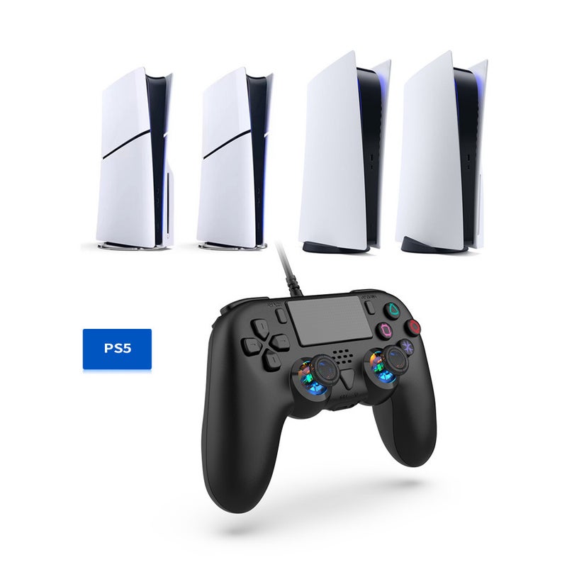 وحدة تحكم سلكية مع برمجة ماكرو لجهاز PS5 سليم وPS5 والكمبيوتر - Image 1