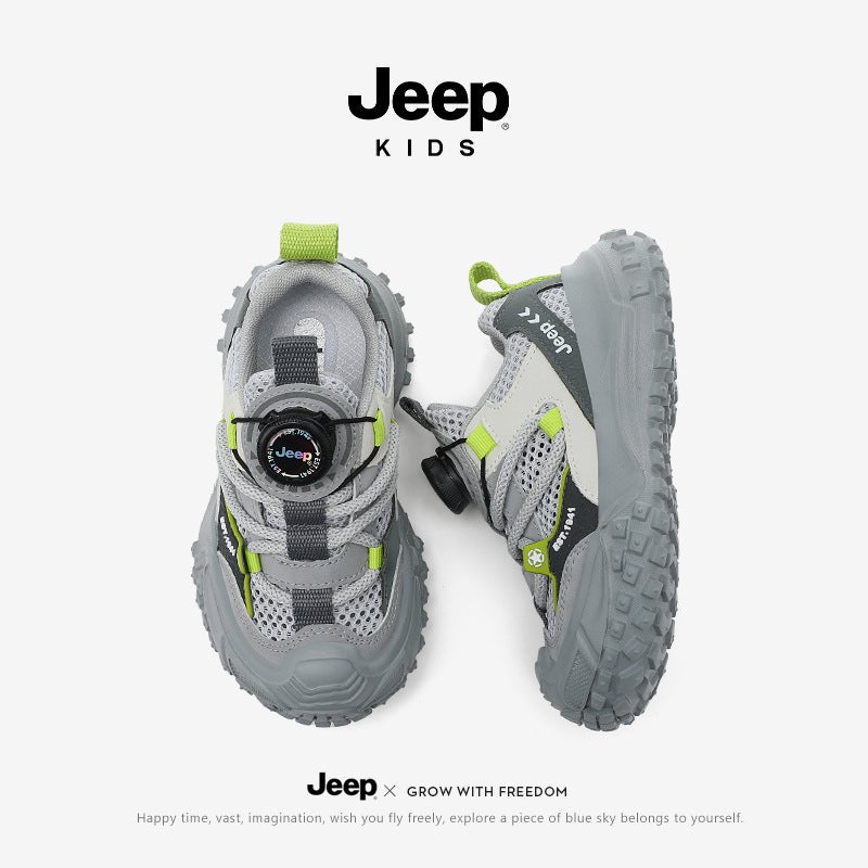 Jeep Baby Shoes Girls Summer Breathable Mesh Shoes Lightweight Non-Slip Boys Children Mesh Sneaker - Image 3