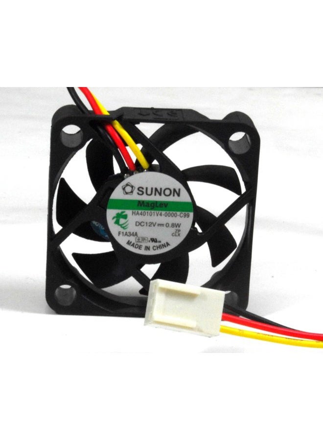 SUNON 40x40x10mm Super Low Speed 12V DC 3pin Fan Model, HA40101V4-0000-C99 - Image 1