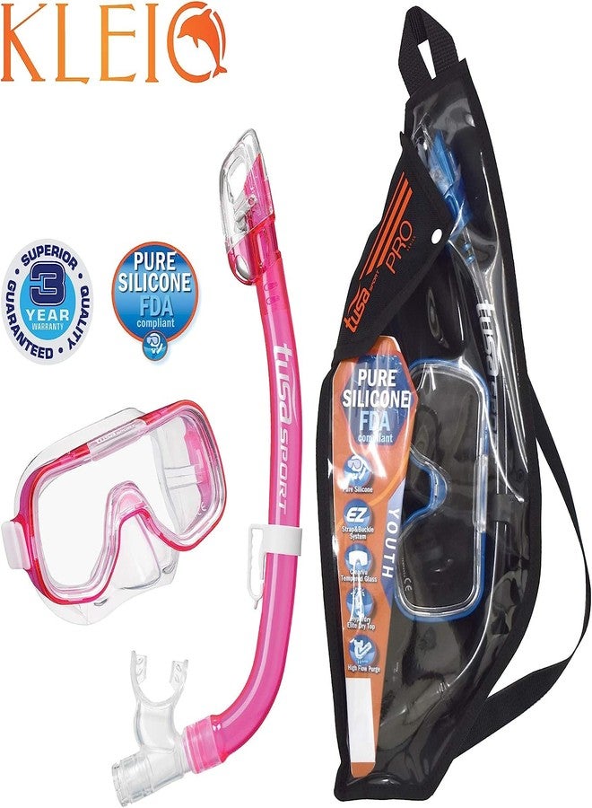 TUSA Sport Youth Mini-Kleio Mask and Dry Snorkel Combo - Image 2