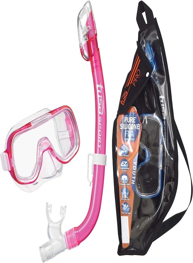 TUSA Sport Youth Mini-Kleio Mask and Dry Snorkel Combo - Image 1